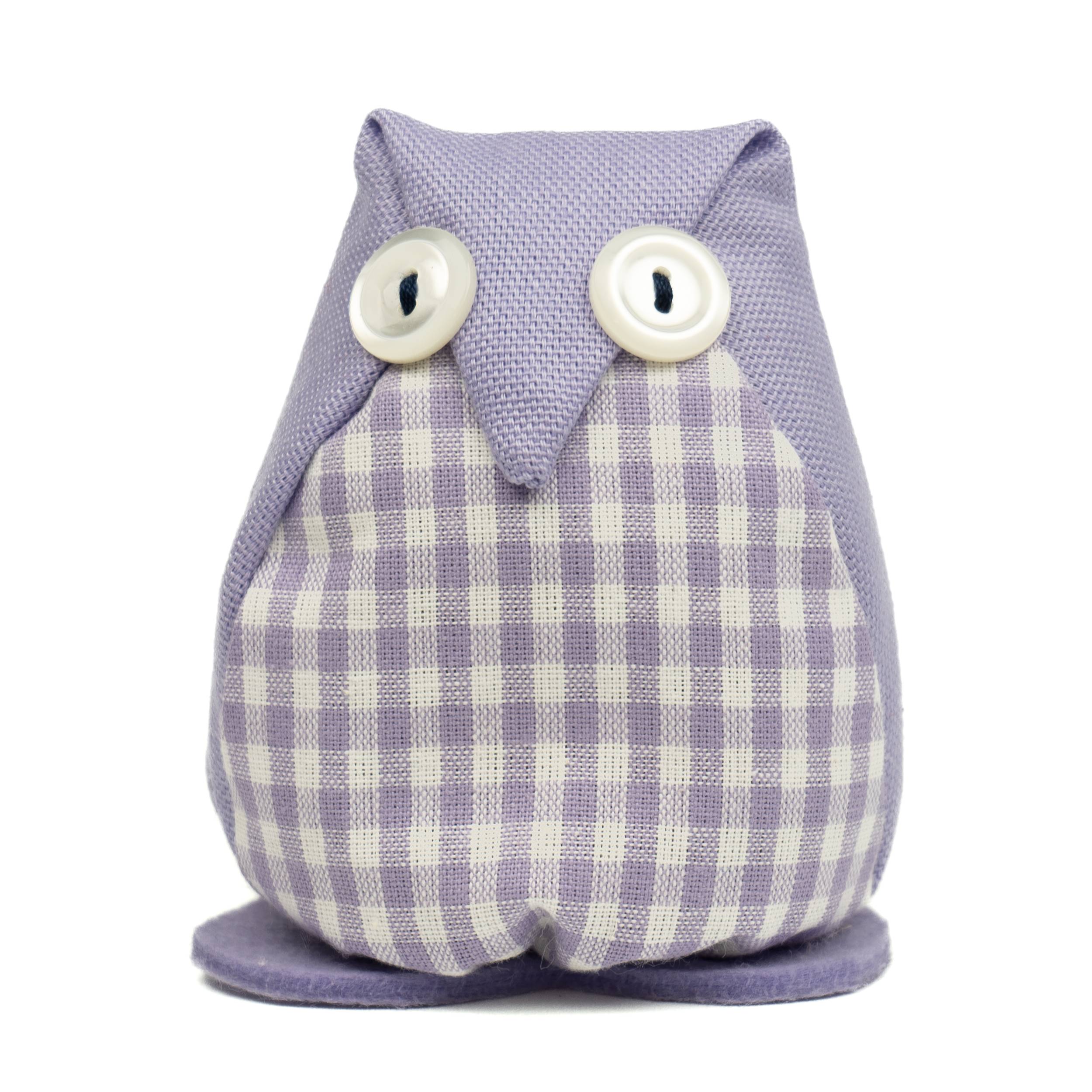 Gufetto di stoffa con Lavanda artigianale fatto a mano