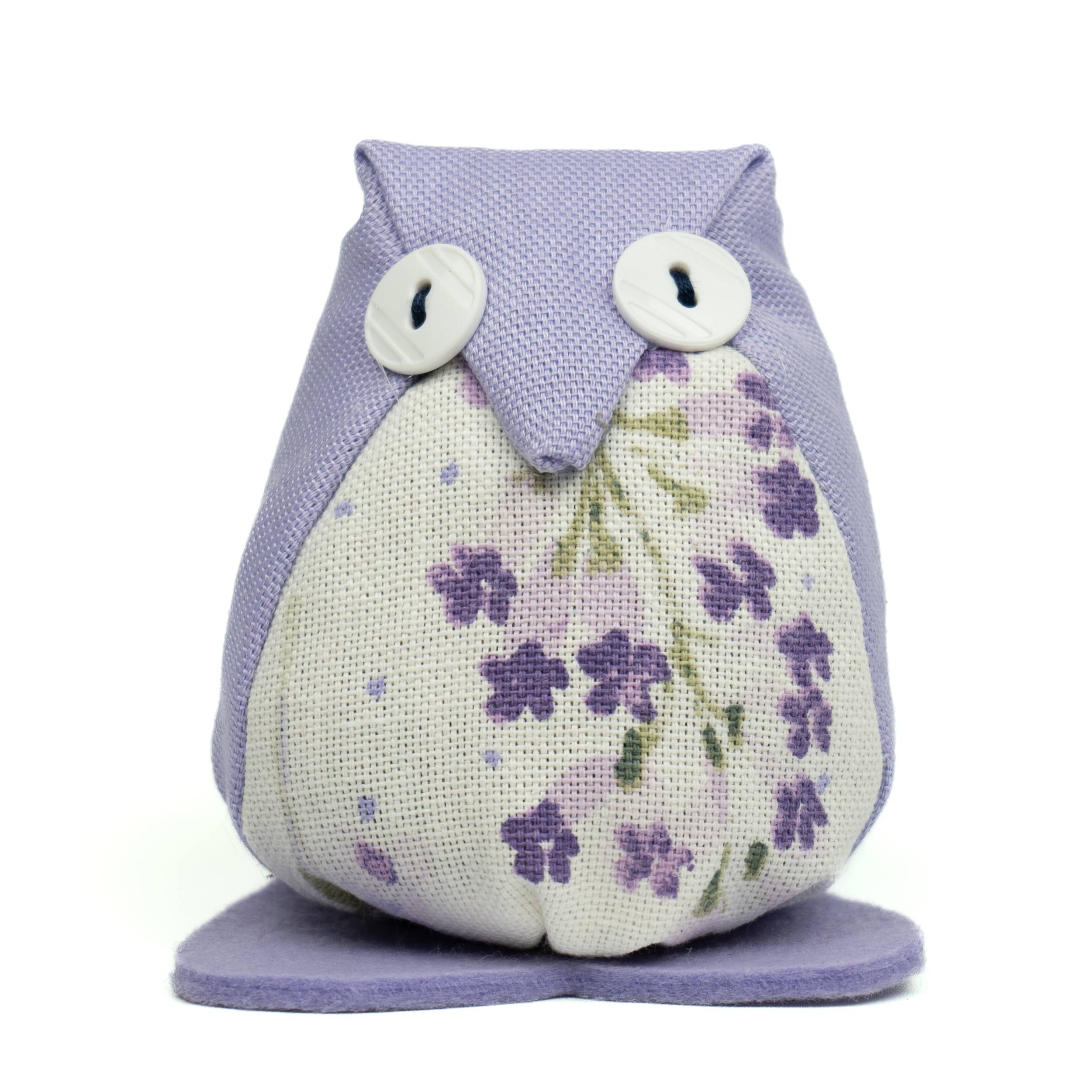 Gufetto di stoffa con Lavanda artigianale fatto a mano