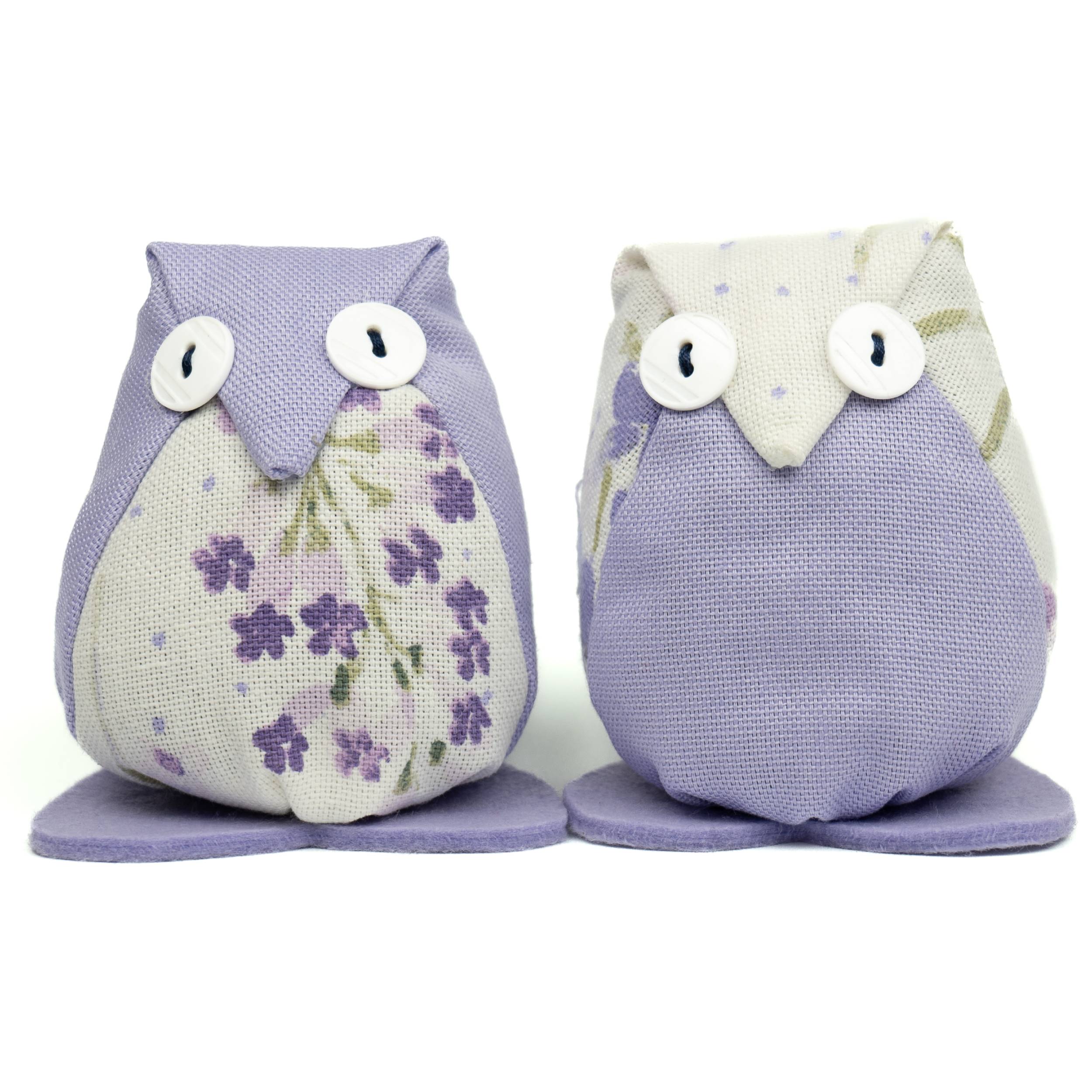 Gufetto di stoffa con Lavanda artigianale fatto a mano