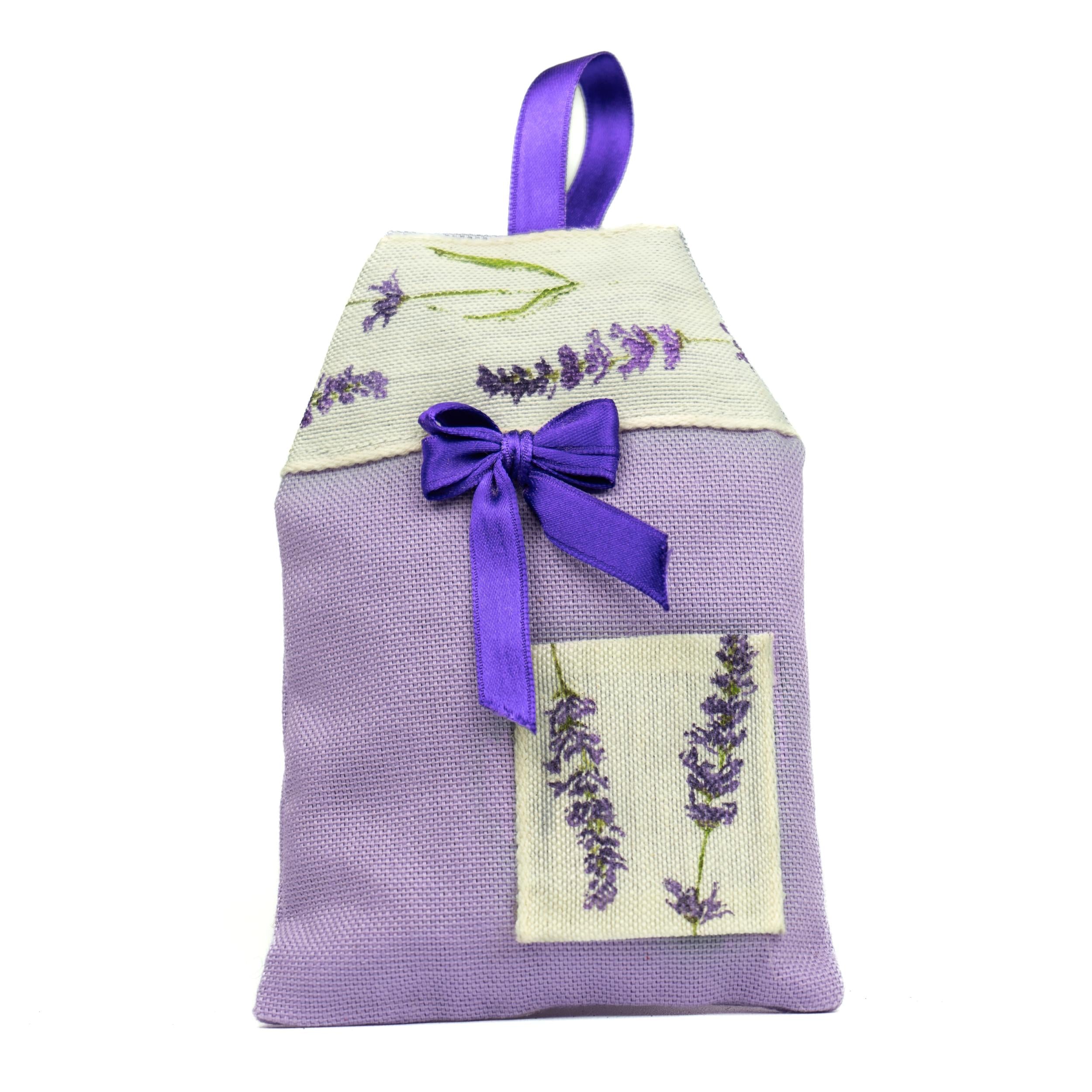 Casetta stoffa lavanda artigianale fatto a mano
