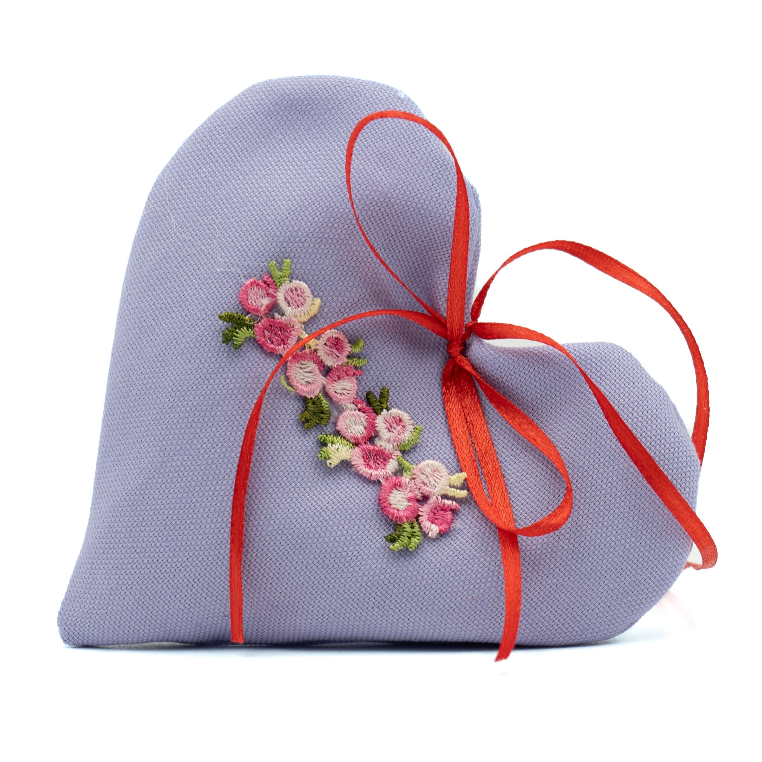 Cuore di Lavanda "Floreale Rosso"