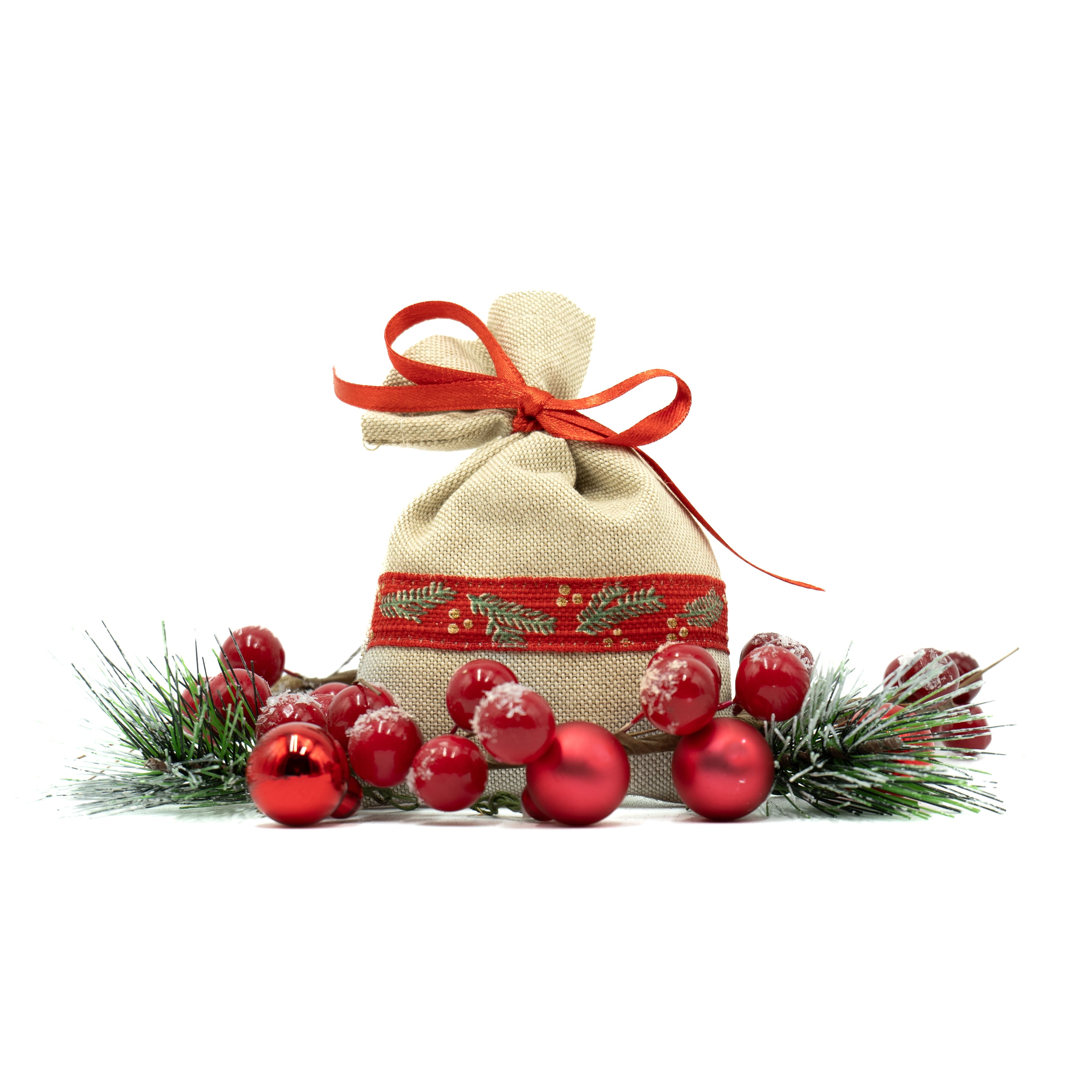 Sacchettino di Lavanda con Agrifoglio Ecrù