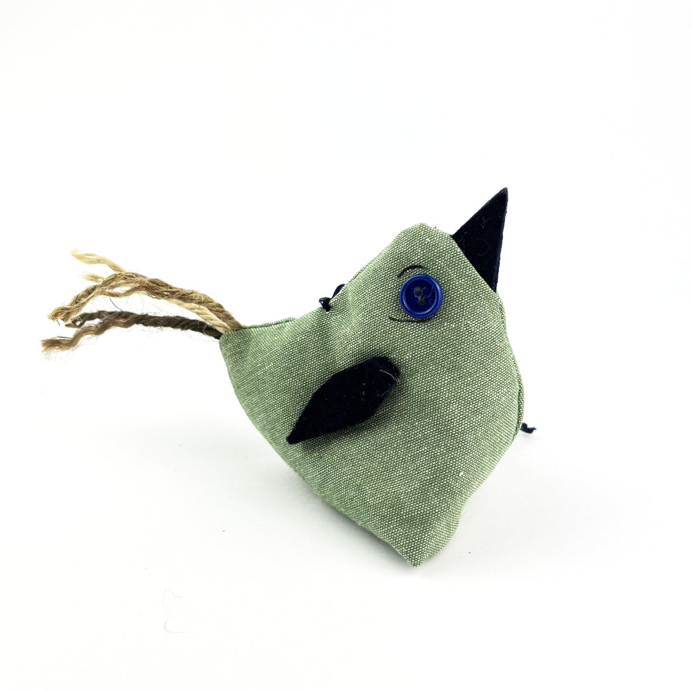 Uccellino stoffa lavanda artigianale fatto a mano