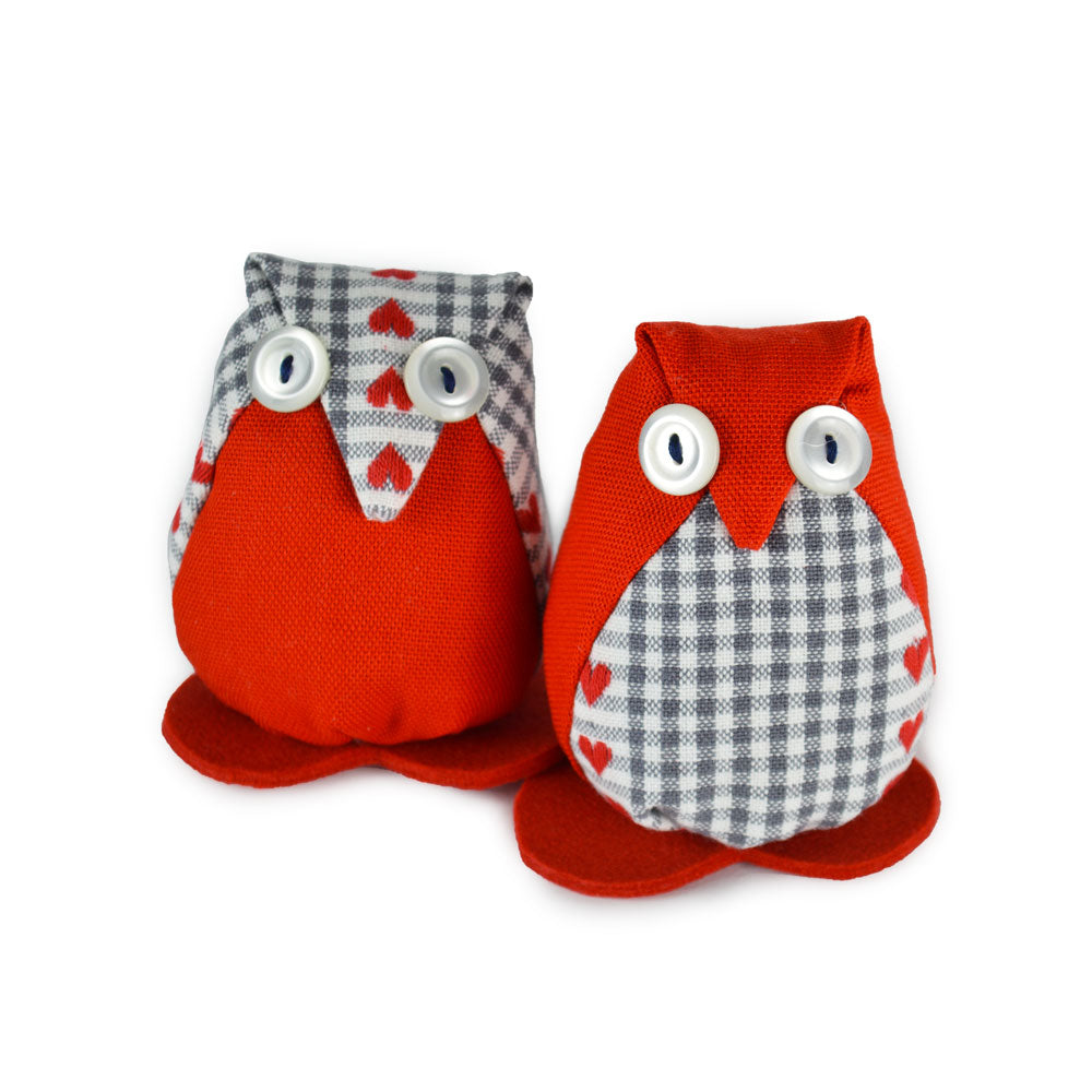 Gufetto di stoffa con Lavanda artigianale fatto a mano